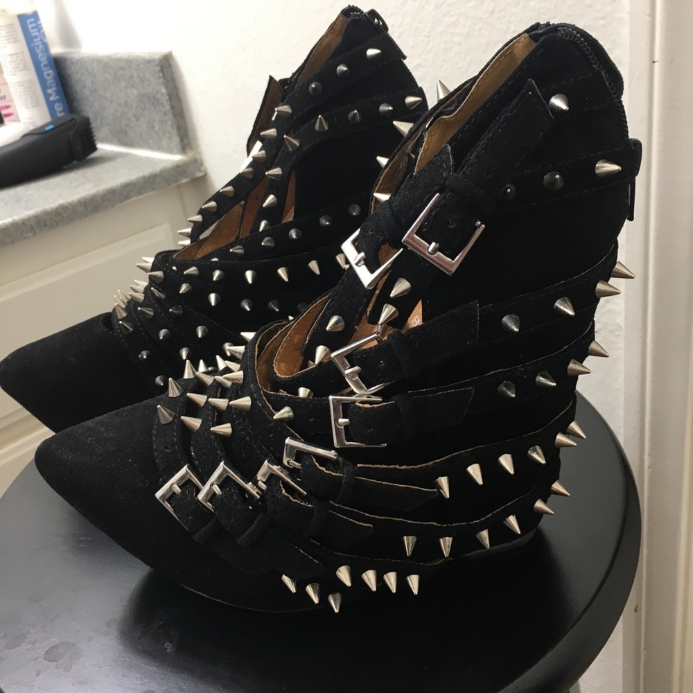 Jeffrey Campbell spiked wedges